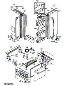 Door Parts parts for Lg Refrigerator LFX21960ST/00 from AppliancePartsPros.com