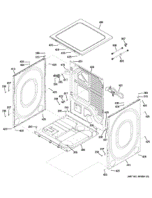 Cabinet & Top Panel parts for Ge Dryer GFDR275GH1MC from AppliancePartsPros.com