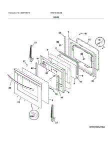 Door parts for Frigidaire Range CFEF3016USB from AppliancePartsPros.com