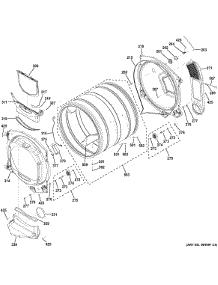 Drum parts for Ge Dryer GFDR275GH1MC from AppliancePartsPros.com