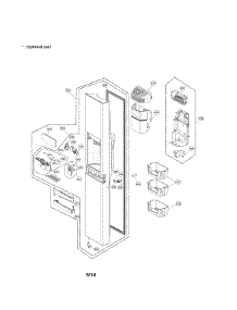 Freezer Door Parts parts for Lg Refrigerator LSC22991ST/00 from AppliancePartsPros.com