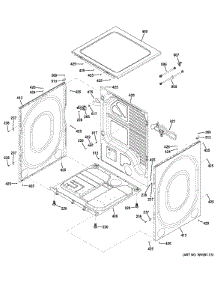 Cabinet & Top Panel parts for Ge Dryer GFDS260GF2WW from AppliancePartsPros.com