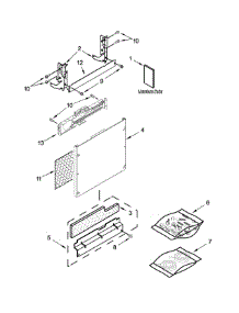 Door Panel Parts parts for Kenmore Dishwasher 665.12776K314 (66512776K314, 665 12776K314) from AppliancePartsPros.com