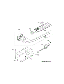 Gas Valve & Burner Assembly parts for Ge Dryer GTX60GBSJ0WS from AppliancePartsPros.com