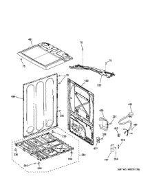 Cabinet & Top Panel parts for Ge Dryer GTX60GBSJ0WS from AppliancePartsPros.com