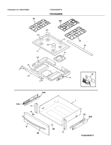 Top / Drawer parts for Frigidaire Range FGDS3065PFS from AppliancePartsPros.com