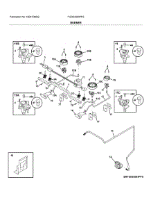 Burner parts for Frigidaire Range FGDS3065PFS from AppliancePartsPros.com