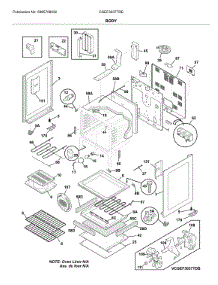 Body parts for Frigidaire Range CGEF3037TDE from AppliancePartsPros.com