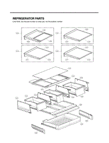 Refrigerator Parts parts for Lg Refrigerator LSFD2491ST/00 from AppliancePartsPros.com