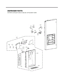 Dispenser Parts parts for Lg Refrigerator LSFD2491ST/00 from AppliancePartsPros.com