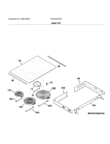 Main Top parts for Frigidaire Range FFED3026TSC from AppliancePartsPros.com