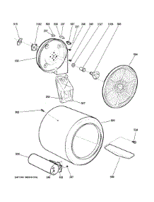 Drum parts for Ge Dryer GTDP520GD4WW from AppliancePartsPros.com