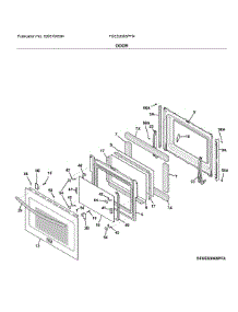 Door parts for Frigidaire Range FGES3065PFN from AppliancePartsPros.com