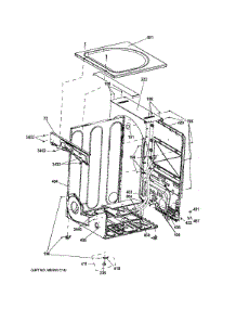 Cabinet parts for Ge Dryer GFDN160GJ0WW from AppliancePartsPros.com