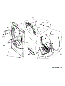 Front Panel parts for Ge Dryer GFDN160GJ0WW from AppliancePartsPros.com