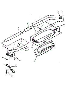 Handle And Bag Housing parts for Kenmore Vacuum 860.39881080 (86039881080, 860 39881080) from AppliancePartsPros.com