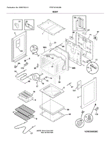 Body parts for Frigidaire Range FFEF3016USB from AppliancePartsPros.com