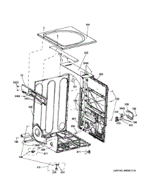 Cabinet parts for Ge Dryer GFDN160EJ0WW from AppliancePartsPros.com