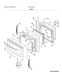 Door parts for Frigidaire Range FFEF3016USB from AppliancePartsPros.com