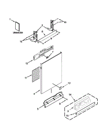 Door Panel Parts parts for Kenmore Dishwasher 665.12833K313 (66512833K313, 665 12833K313) from AppliancePartsPros.com