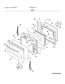 Door parts for Frigidaire Range FFEF3056TSG from AppliancePartsPros.com