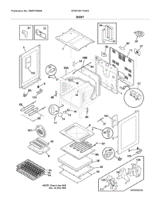 Body parts for Frigidaire Range CFEF3017UWA from AppliancePartsPros.com
