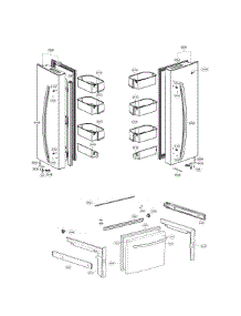 Door Parts parts for Lg Refrigerator LFCS22520S/00 from AppliancePartsPros.com