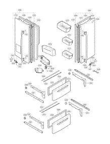 Door Parts parts for Lg Refrigerator LMX25964ST/01 from AppliancePartsPros.com