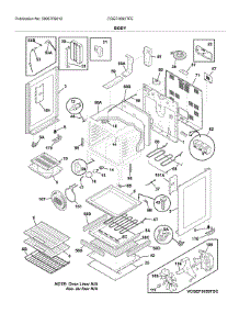 Body parts for Frigidaire Range CGEF3062TFE from AppliancePartsPros.com