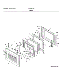 Door parts for Frigidaire Range FFES3026TSD from AppliancePartsPros.com