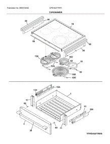 Top / Drawer parts for Frigidaire Range CPEH3077RFH from AppliancePartsPros.com