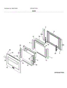 Door parts for Frigidaire Range CPEH3077RFH from AppliancePartsPros.com