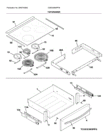 Top / Drawer parts for Frigidaire Range CGES3065PFM from AppliancePartsPros.com