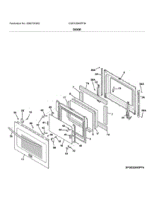 Door parts for Frigidaire Range CGES3065PFM from AppliancePartsPros.com