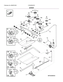 Burner parts for Frigidaire Range LFGH3054UFA from AppliancePartsPros.com