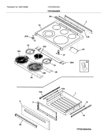 Top / Drawer parts for Frigidaire Range CFEH3054USA from AppliancePartsPros.com