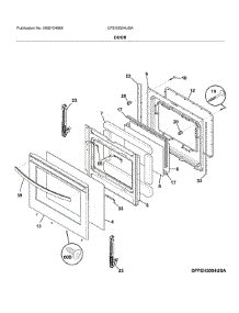 Door parts for Frigidaire Range CFEH3054USA from AppliancePartsPros.com