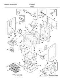 Body parts for Frigidaire Range FGGF3036TWB from AppliancePartsPros.com