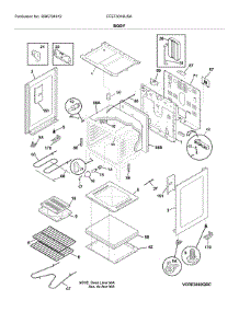 Body parts for Frigidaire Range FFEF3016USA from AppliancePartsPros.com