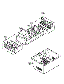 Freezer Parts parts for Lg Refrigerator LFX25950SB/00 from AppliancePartsPros.com