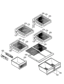 Refrigerator Parts parts for Lg Refrigerator LFX25950SB/00 from AppliancePartsPros.com