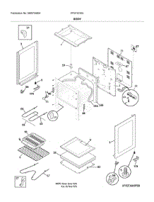 Body parts for Frigidaire Range FFEF3010UWA from AppliancePartsPros.com