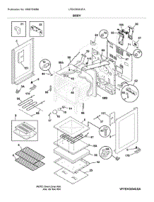 Body parts for Frigidaire Range LFEH3054UFA from AppliancePartsPros.com