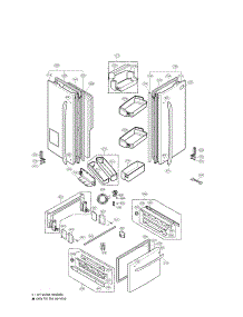 Door Parts parts for Lg Refrigerator LFX21971ST/00 from AppliancePartsPros.com