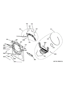 Front Panel parts for Ge Dryer GFDN120GD3WW from AppliancePartsPros.com