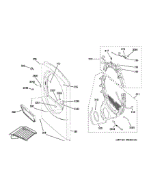 Front Panel parts for Ge Dryer GFDN120ED3WW from AppliancePartsPros.com