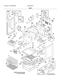 Body parts for Frigidaire Range LGEF3046TFF from AppliancePartsPros.com