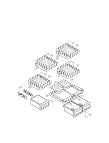 Refrigerator Compartment Parts parts for Lg Refrigerator LFX25950TT/00 from AppliancePartsPros.com