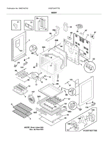 Body parts for Frigidaire Range CGEF3037TFE from AppliancePartsPros.com