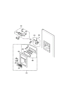 Dispenser Parts parts for Lg Refrigerator LFX25950TT/00 from AppliancePartsPros.com
